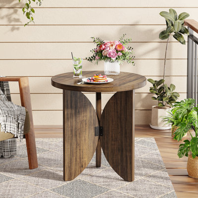 Table de bout ronde en bois