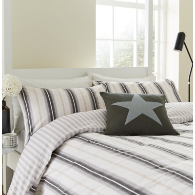Cooper's Stripe Cotton Duvet Cover Set