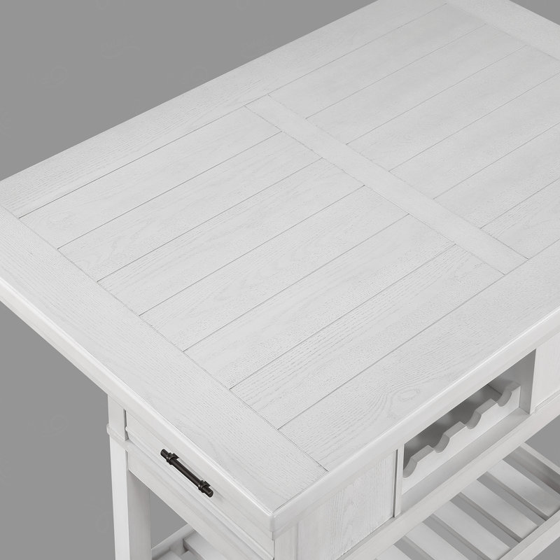 Ensemble de salle à manger 6 pièces à hauteur de comptoir avec table rectangulaire pour bouteilles de vin et chaises de revêtement