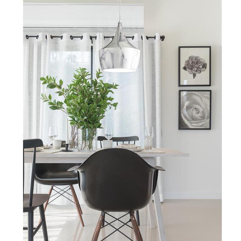 Romona 1 - Light White Teardrop Pendant
