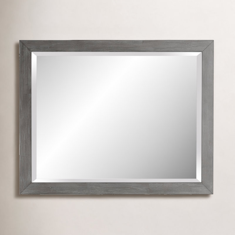 Solid Wood Rectangle Dresser Mirror