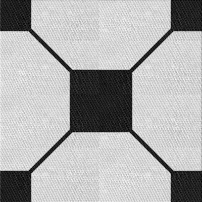 Tapis décoratif noir