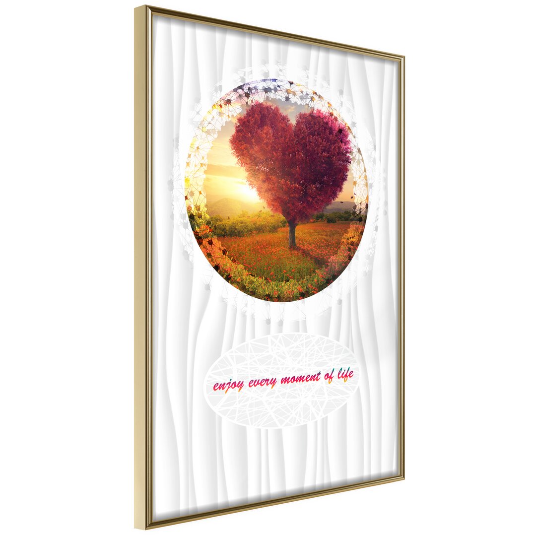 Gerahmtes Poster Heart Tree II