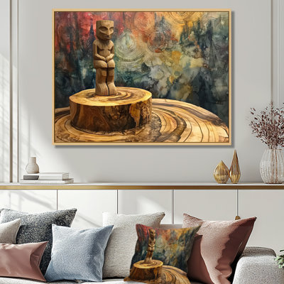 Ghadah Totem, tour inuite au Canada II - art amérindien, art mural