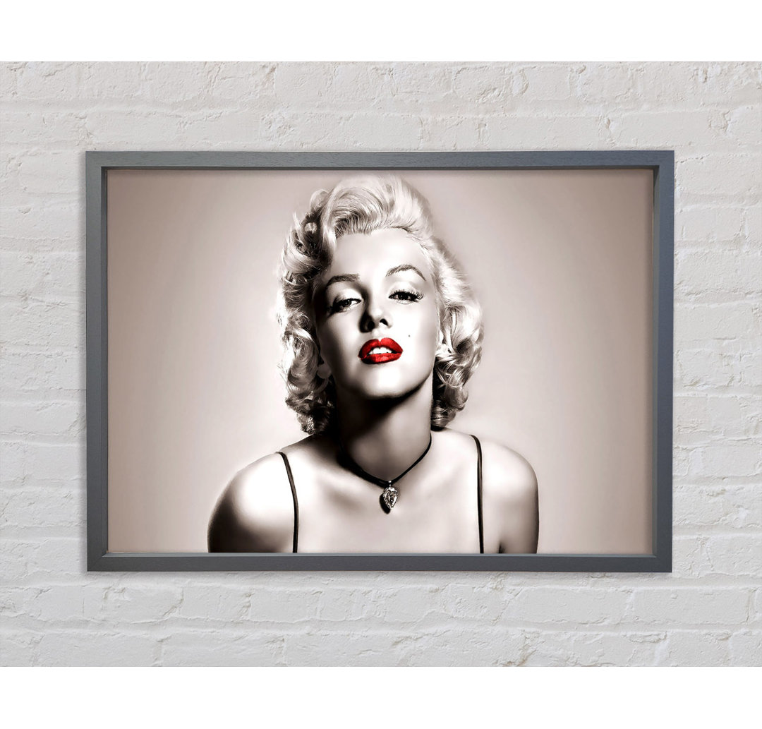 Marilyn Monroe 6 - Einzelne Bilderrahmen Kunstdrucke auf Leinwand