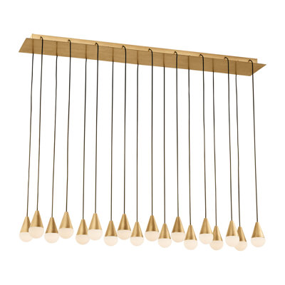Sean Lavin Cupola 18-light Chandelier with Alabaster shade