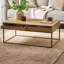 Lift Top Trestle Coffee Table with Storage