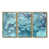 Toile avec cadre flottant or
