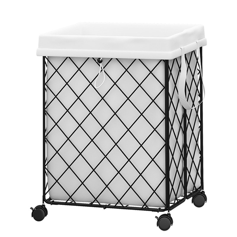 Panier à linge avec roulettes