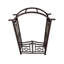 Arche de jardin en aluminium avec barrière-114351246