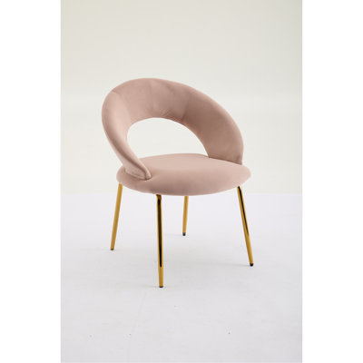 Meshea Dining Chair with Sleek Metal Legs