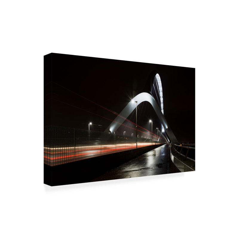 Art sur toile sur le pont, H 16 po x l 24 po