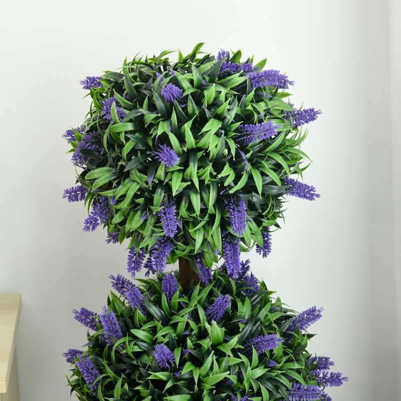 110cm Faux Lavender Topiary in Pot