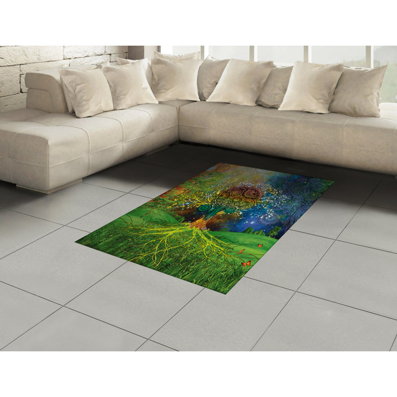 Rosina Toile Hand Woven Area Rug, Rectangle 120 x 180cm