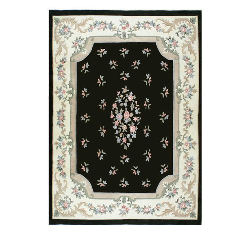     Tapis en laine fait à la main Marinetta Aubusson, Rectangle 12 pi x 18 pi