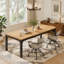 Table de salle à manger pour 6 à 8 personnes, mobilier de cuisine moderne et spacieux au design durable