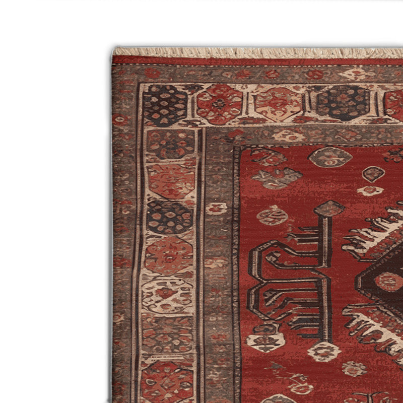 Turkish Brown Indoor and Outdoor Area Rug, Rectangle 8' x 10'