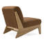 Vance - Fauteuil d'appoint moderne en tissu et bois-108486592