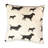 Houndstooth Buttons Cotton Reversible Throw Pillow