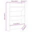 Wall Shoe Cabinets With Shelf 2 Pcs Engineered Wood-1473550485