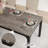 78'' Large Rectangular Dining Table for 6-8 – Gray & Black-552976147