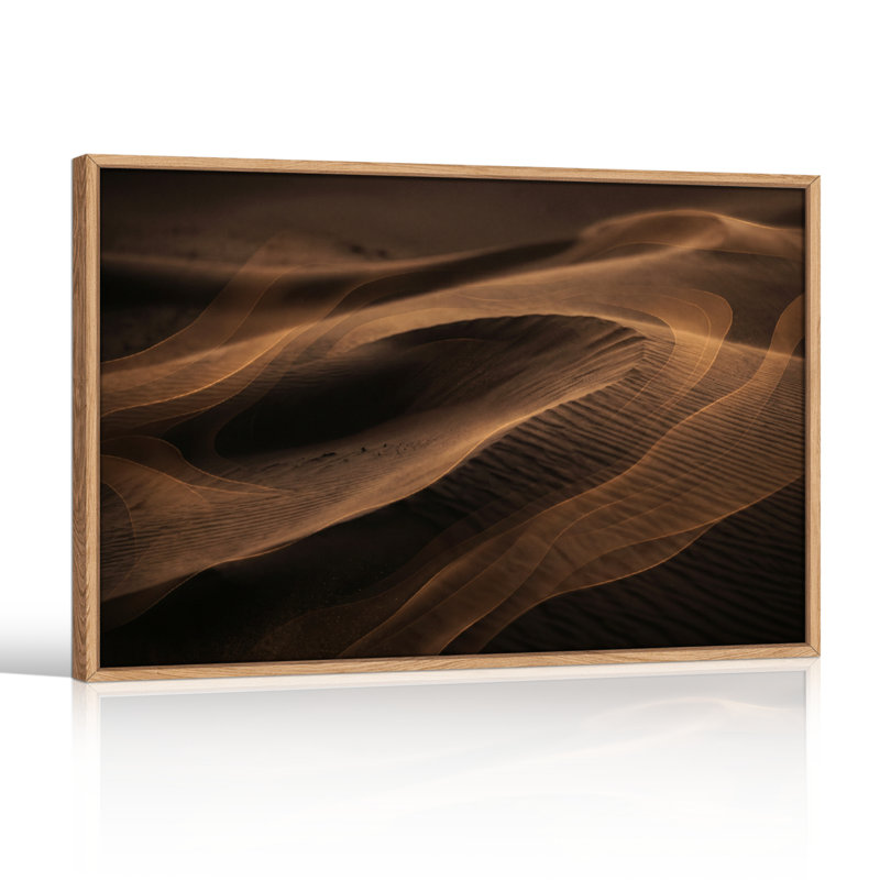 Dunes de sable, reproduction d'art sur toile, ensemble de 1, Natural, 32"H x 48"W