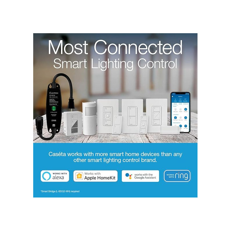 Gradateur d'éclairage intelligent sans fil Lutron