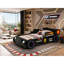 Cadre de lit de voiture de course pour enfants, conception de voiture de course de formule Speedster avec lumières à DEL-133880490