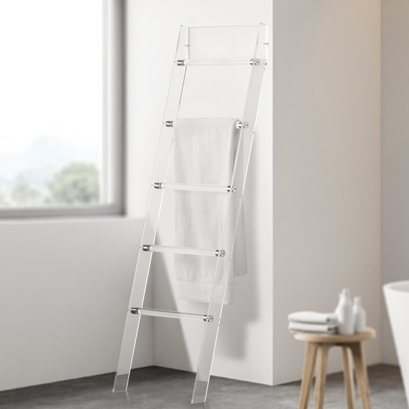  Chanera 56" Clear Acrylic Towel Stand