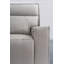 Canapé inclinable en cuir véritable à accoudoirs carrés de 87 po Ayin-592526459