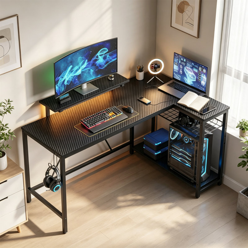 MDF Computer Desk, Black