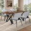 Ensemble de 2 chaises de salle à manger rembourrées et chaise d'appoint-120974295