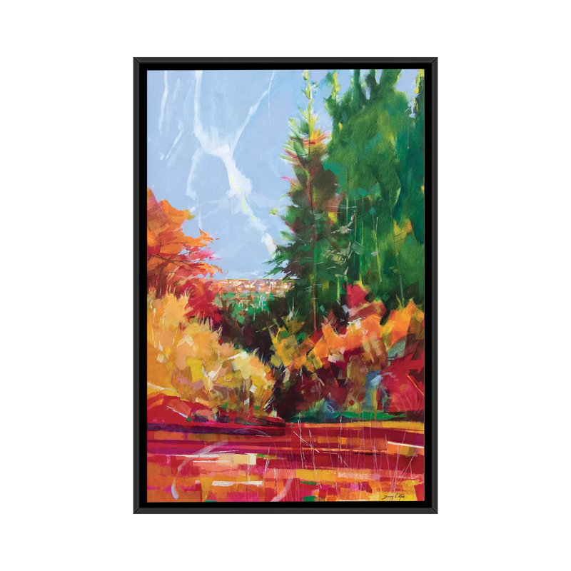 From Mile End to Cinderford 1 Piece Painting on Canvas, 66.04 cm H x 45.72 cm W, Black Framed