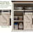 Taeron Oak Freestanding Bathroom Cabinet-802035388