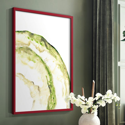 Reproduction encadrée Lichen Halo VI - bois massif