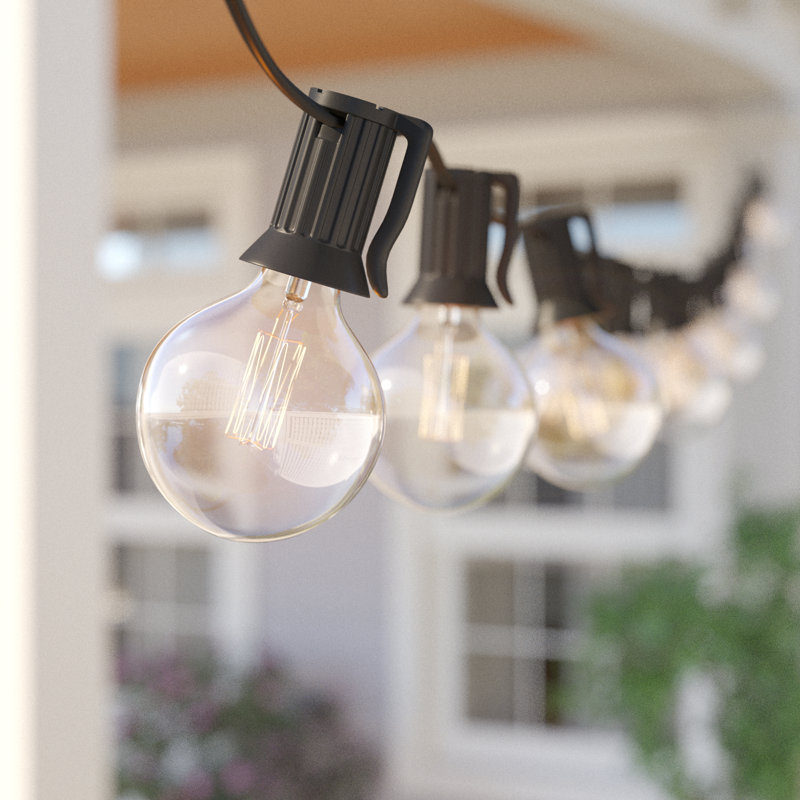 Blairsden Outdoor 100 - Bulb 1200'' Plug-in Globe String Light, Black