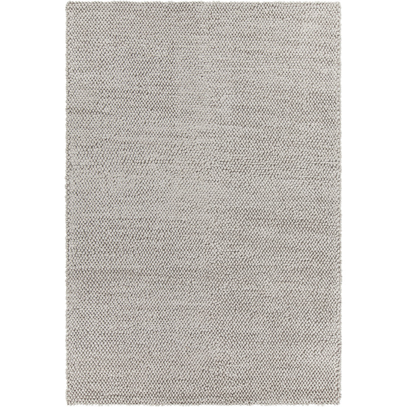 Burton Textured Contemporary Gray Area Rug, Rectangle 7'9" x 10'6"