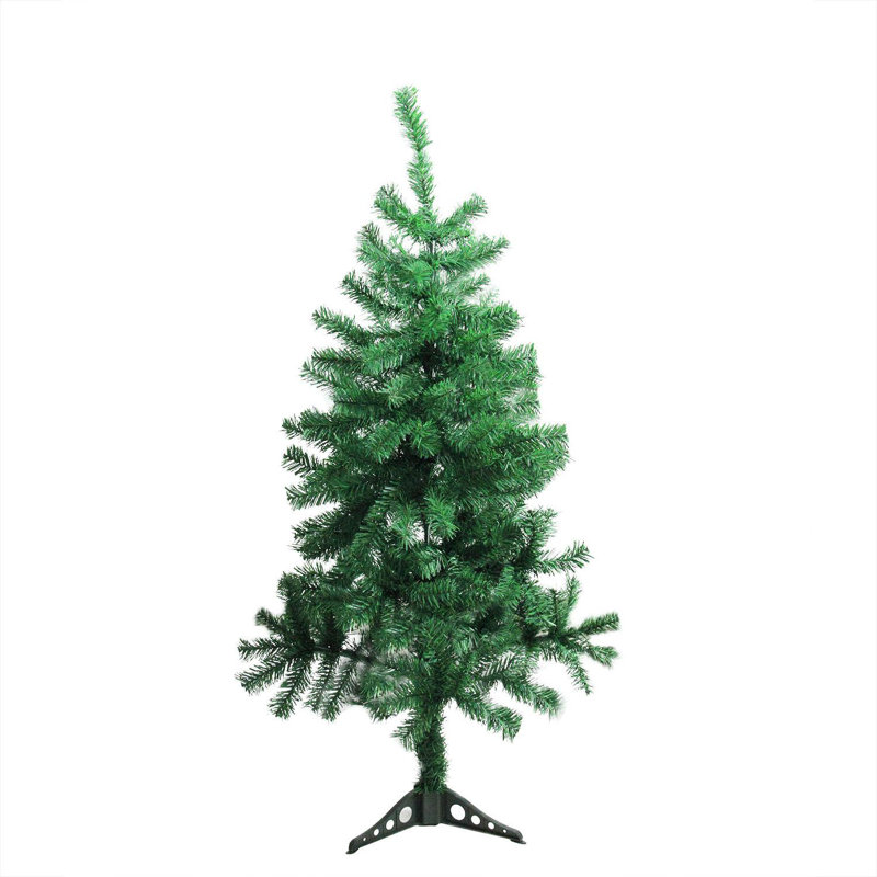 4-Foot Green Pine Artificial Christmas Tree with Plastic Stand