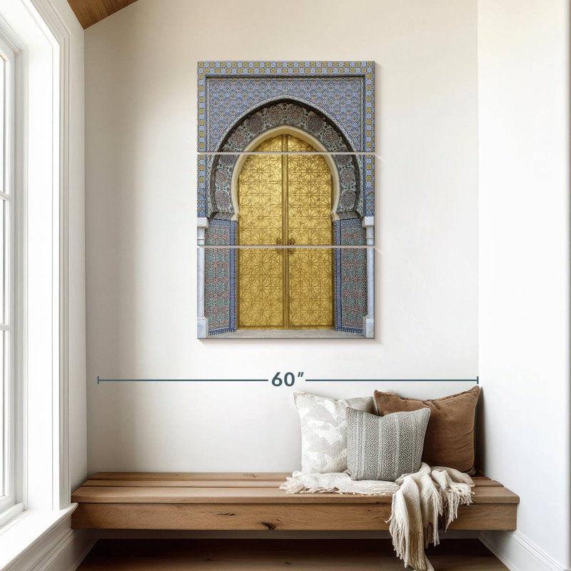 Porte de style marocain, H 45 po x l 28 po