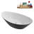 71" Streamline Soaking Freestanding Tub and Tray With Internal Drain-112235411