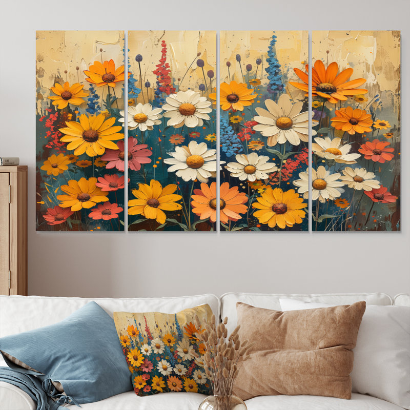 Alienor - chardon, ensemble de reproductions d'art mural, H 32 po x l 64 po