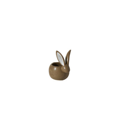 Chocolate Bunny Pot 5"x 3.75"x 5.5"