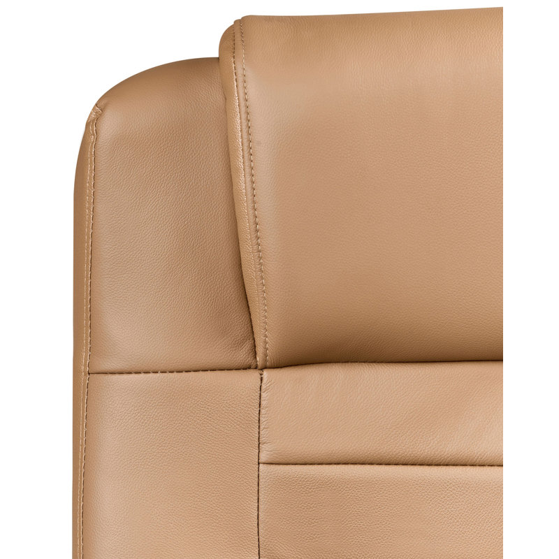 Office Chair with Headrest, Light Brown