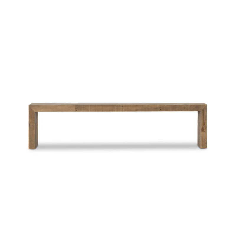 Ruskin Solid Wood Dining Bench, Brown, 18" H x 58" W x 15" D