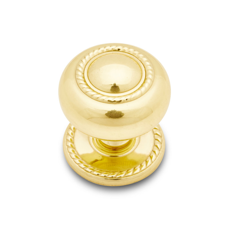 CK Series Mushroom Knob, Large, Polished Brass