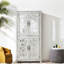 Buffets hauts avec rangement, en MDF, modernes et ajustables, pour la cuisine.