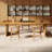 Brown Rectangular Solid Wood Dining Table-108205876