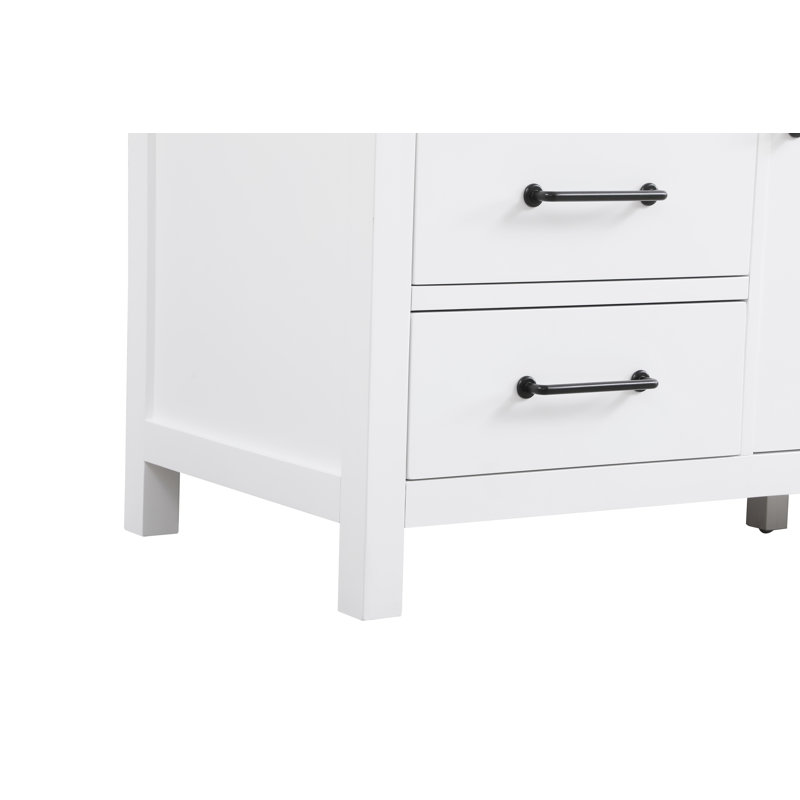 Meuble-lavabo simple 60 po_Traditional_VF60660, Blanc