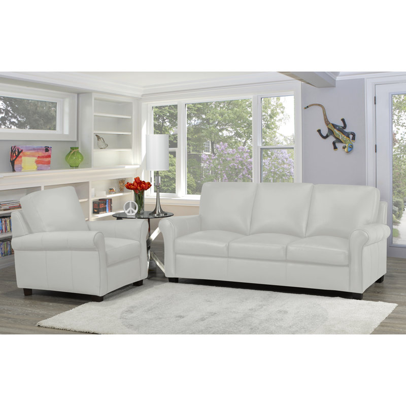 Ensemble de salon configurable en cuir Ambrie