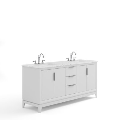 Elizabeth 72" Double Bathroom Vanity Set with Mirror